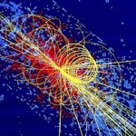 Rappresentazione del Bosone di Higgs, particella elementare osservata per la prima volta lo scorso 2012 negli esperimenti ATLAS e CMS, condotti con l'acceleratore LHC del CERN di Ginevra.