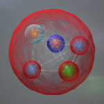 Rappresentazione artistica di un pentaquark