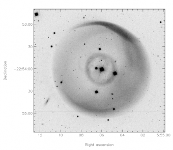 La nebulosa planetaria LoTr 1 mostra la presenza di due stelle in prossimità del suo centro. Crediti: Tyndall et al.
